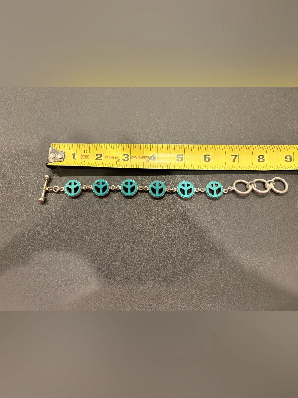 Charles Albert Peace Sign Bracelet